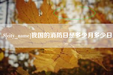 临夏我国的消防日是多少月多少日