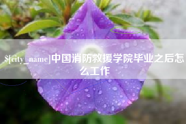 临夏中国消防救援学院毕业之后怎么工作