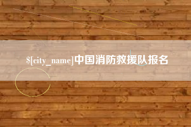 临夏中国消防救援队报名