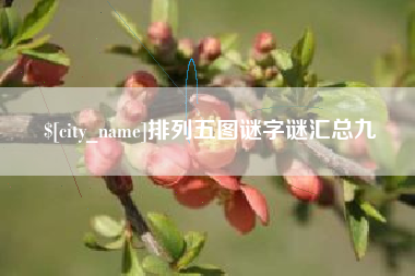 临夏排列五图谜字谜汇总九