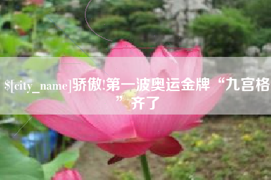 临夏骄傲!第一波奥运金牌“九宫格”齐了