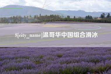 临夏温哥华中国组合滑冰