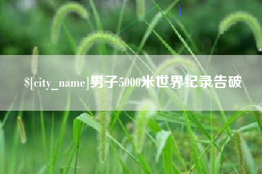 临夏男子5000米世界纪录告破