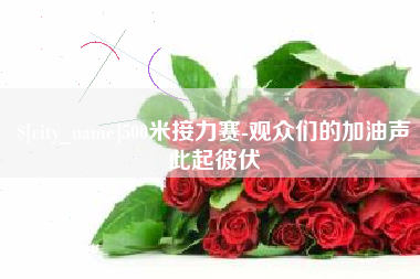临夏500米接力赛-观众们的加油声此起彼伏