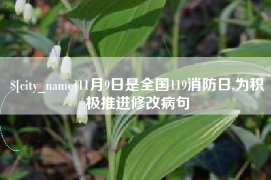 临夏11月9日是全国119消防日,为积极推进修改病句
