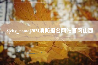 临夏2024消防报名网站官网山西