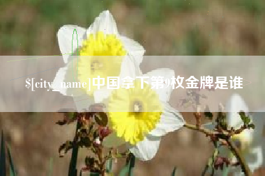临夏中国拿下第9枚金牌是谁