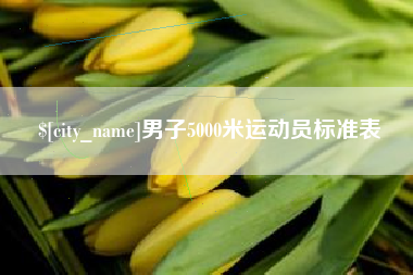 临夏男子5000米运动员标准表