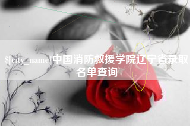 临夏中国消防救援学院辽宁省录取名单查询