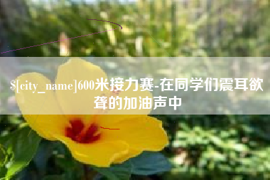 临夏600米接力赛-在同学们震耳欲聋的加油声中