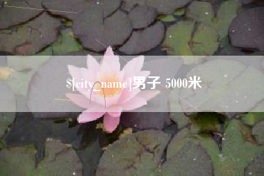 临夏男子 5000米