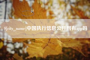 临夏中国执行信息公开网有app吗