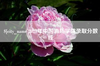 临夏2021年中国消防学院录取分数线