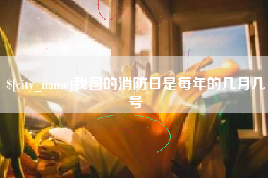 临夏我国的消防日是每年的几月几号