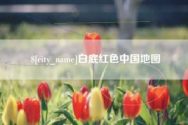临夏白底红色中国地图
