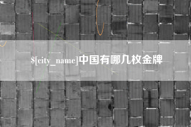 临夏中国有哪几枚金牌