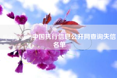 临夏中国执行信息公开网查询失信名单