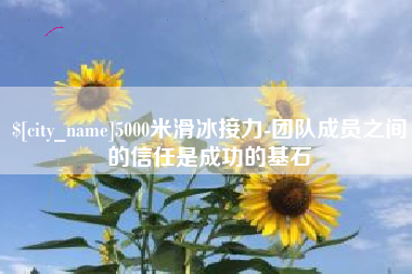 临夏5000米滑冰接力-团队成员之间的信任是成功的基石