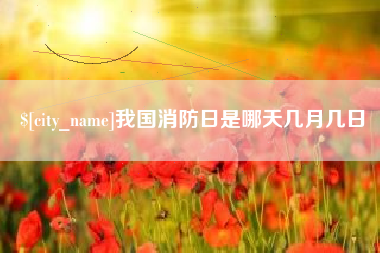 临夏我国消防日是哪天几月几日