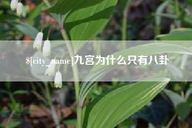 临夏九宫为什么只有八卦
