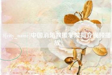 临夏中国消防救援学院简介视频播放