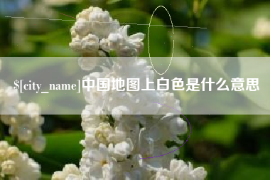 临夏中国地图上白色是什么意思