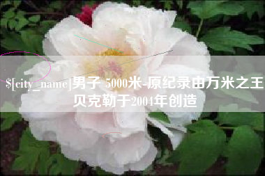 临夏男子 5000米-原纪录由万米之王贝克勒于2004年创造