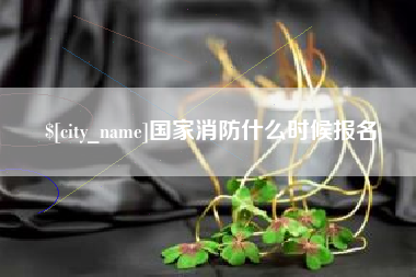 临夏国家消防什么时候报名