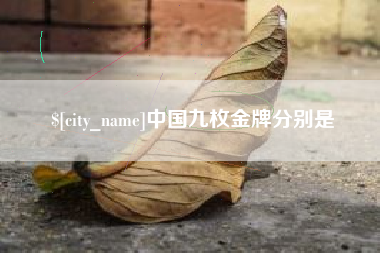 临夏中国九枚金牌分别是