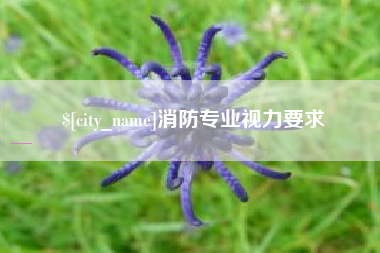 临夏消防专业视力要求