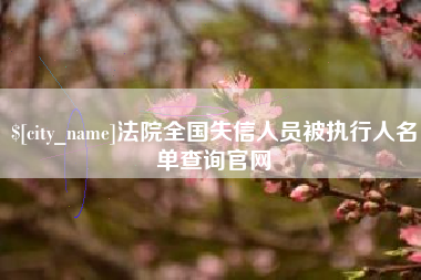 临夏法院全国失信人员被执行人名单查询官网