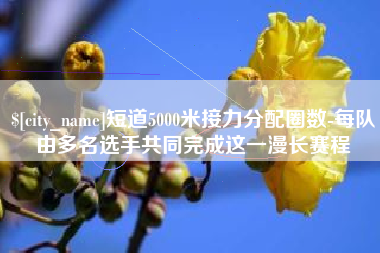 临夏短道5000米接力分配圈数-每队由多名选手共同完成这一漫长赛程
