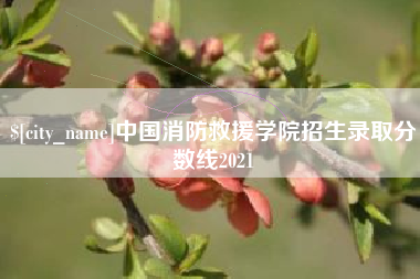 临夏中国消防救援学院招生录取分数线2021