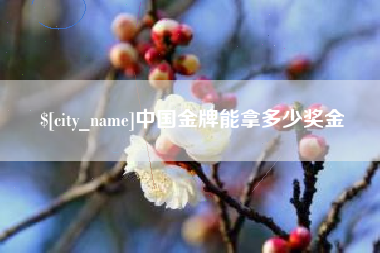 临夏中国金牌能拿多少奖金