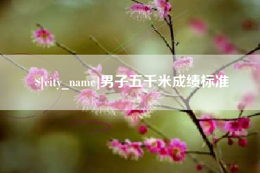 临夏男子五千米成绩标准