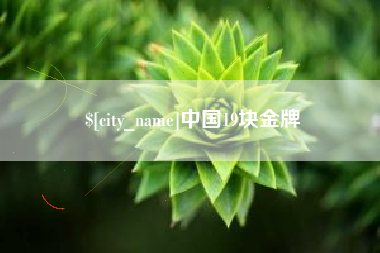 临夏中国19块金牌