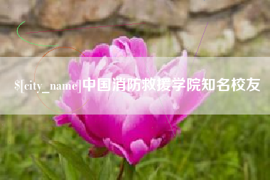 临夏中国消防救援学院知名校友