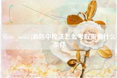临夏消防中控证怎么考取需要什么条件