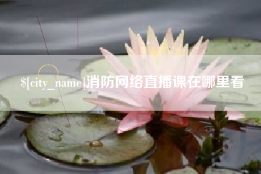 临夏消防网络直播课在哪里看