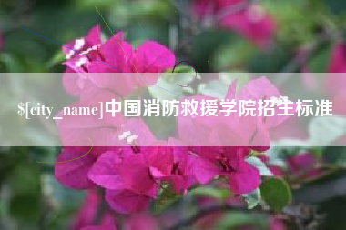 临夏中国消防救援学院招生标准