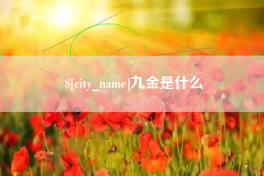 临夏九金是什么