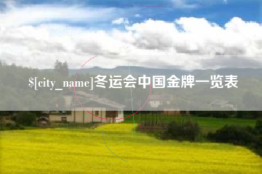 临夏冬运会中国金牌一览表