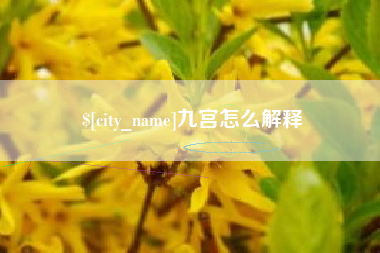 临夏九宫怎么解释