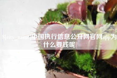临夏中国执行信息公开网官网app为什么要钱呢