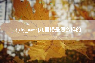 临夏九宫格是怎么样的