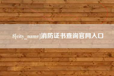 临夏消防证书查询官网入口
